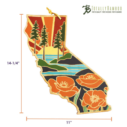 California Cutting Board with Artwork by Summer Stokes