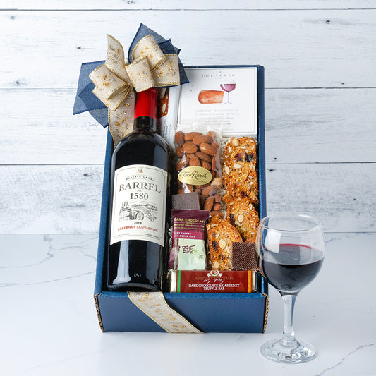 California Classic Wine and Cheese Gift Basket