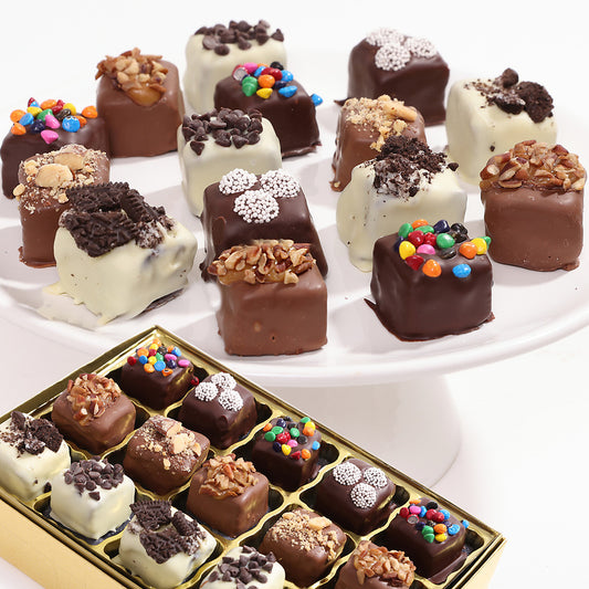Assorted Belgian Chocolate Covered Brownie Bites