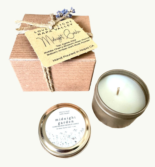 Love and Light-2 oz Travel Tin Candles with Gift Box