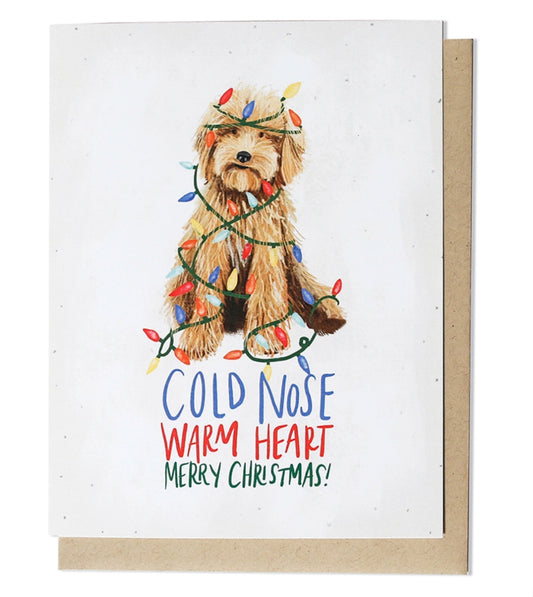 Cold Nose Christmas | Greeting Card by Thimblepress