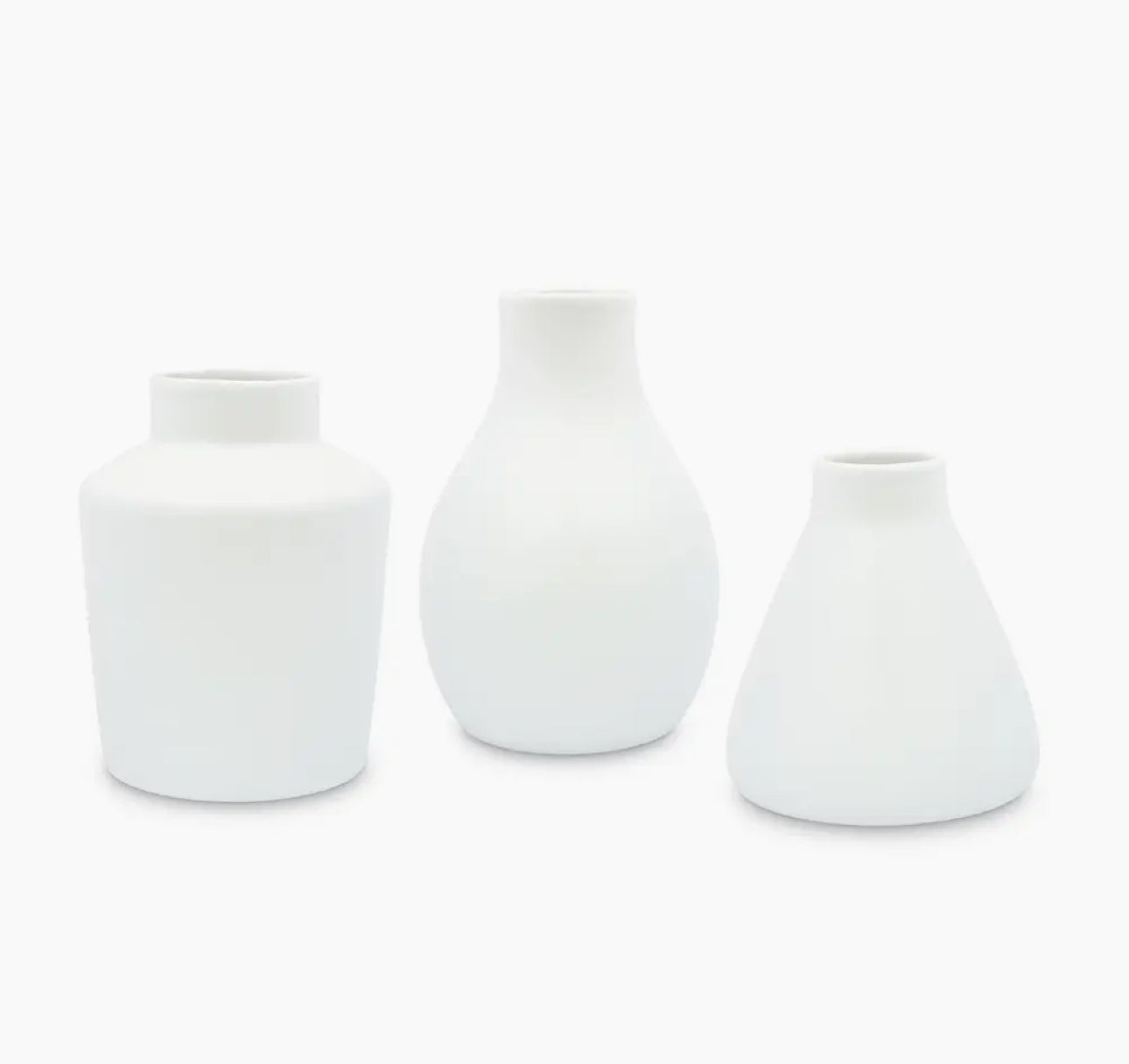 White Clay Table Vase Set by Weddingstar Inc.