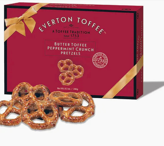 Butter Toffee Peppermint Crunch Pretzels by Everton Toffee