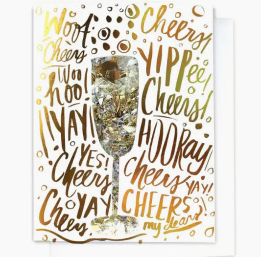 Celebration Confetti-Filled & Foil Stamped Card