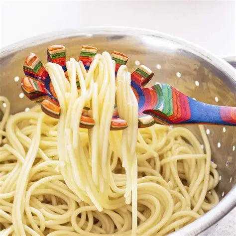 Colorful Wooden Spaghetti Server by Totally Bamboo