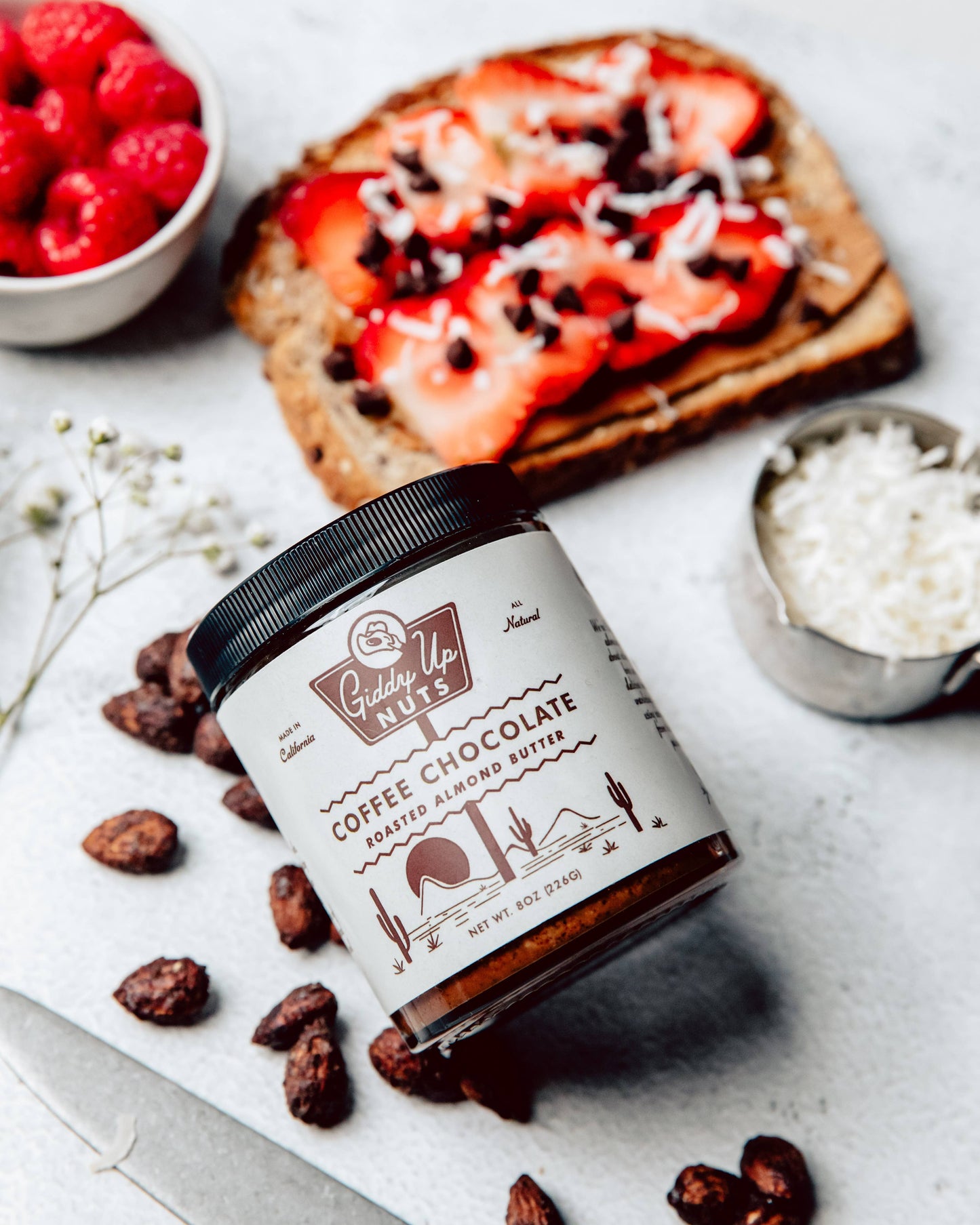 Coffee Chocolate Almond Butter by Giddy Up Nuts