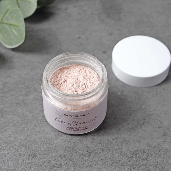 Natural Amor Rose & Chamomile Clay Face Mask