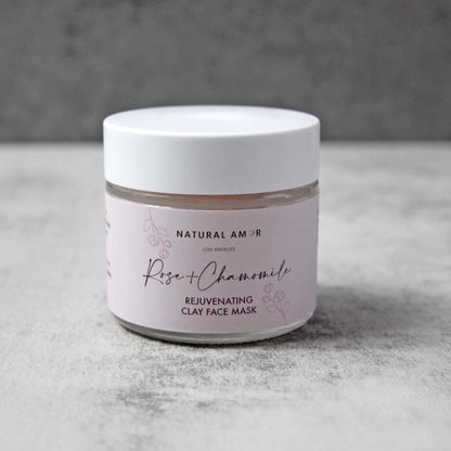 Natural Amor Rose & Chamomile Clay Face Mask