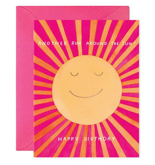 Run Around The Sun | Birthday Greeting Card