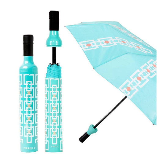 Vintage Turquoise Bottle Umbrella by Vinrella