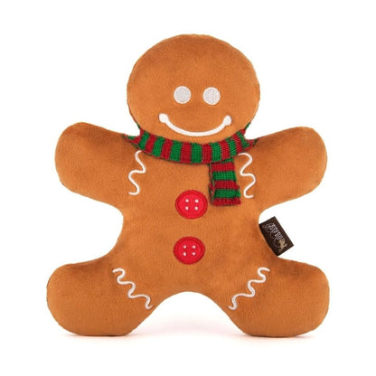 Holiday Classic Gingerbread Man Plush Dog Toy