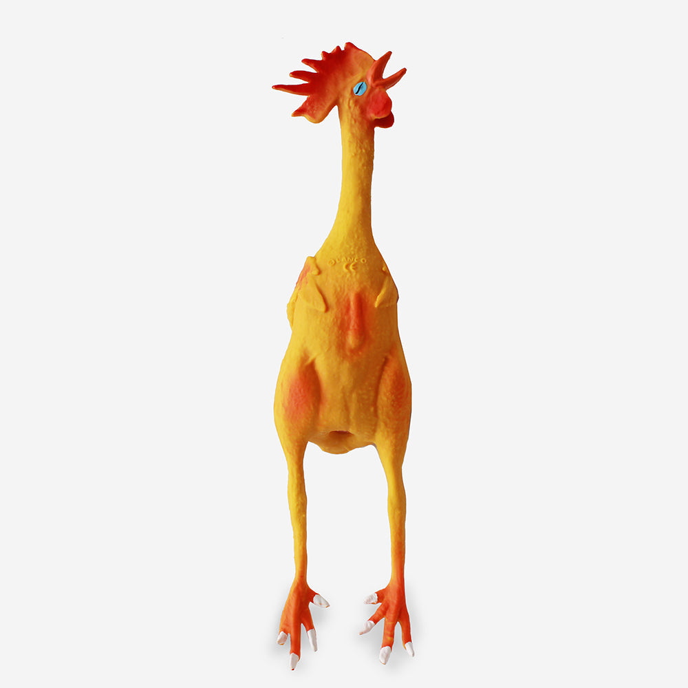 Squeaky Chicken Dog Toy