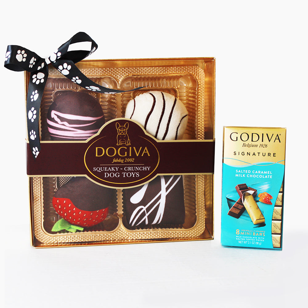 Decadent Duo: Dogiva and Godiva Little Buddies Dog Gift