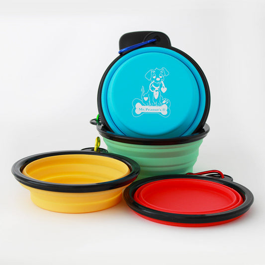 Collapsible Silicon Water Dog Bowls