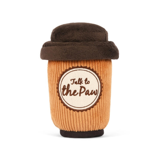Paw-fee Coffee Cup Plush Dog Toy