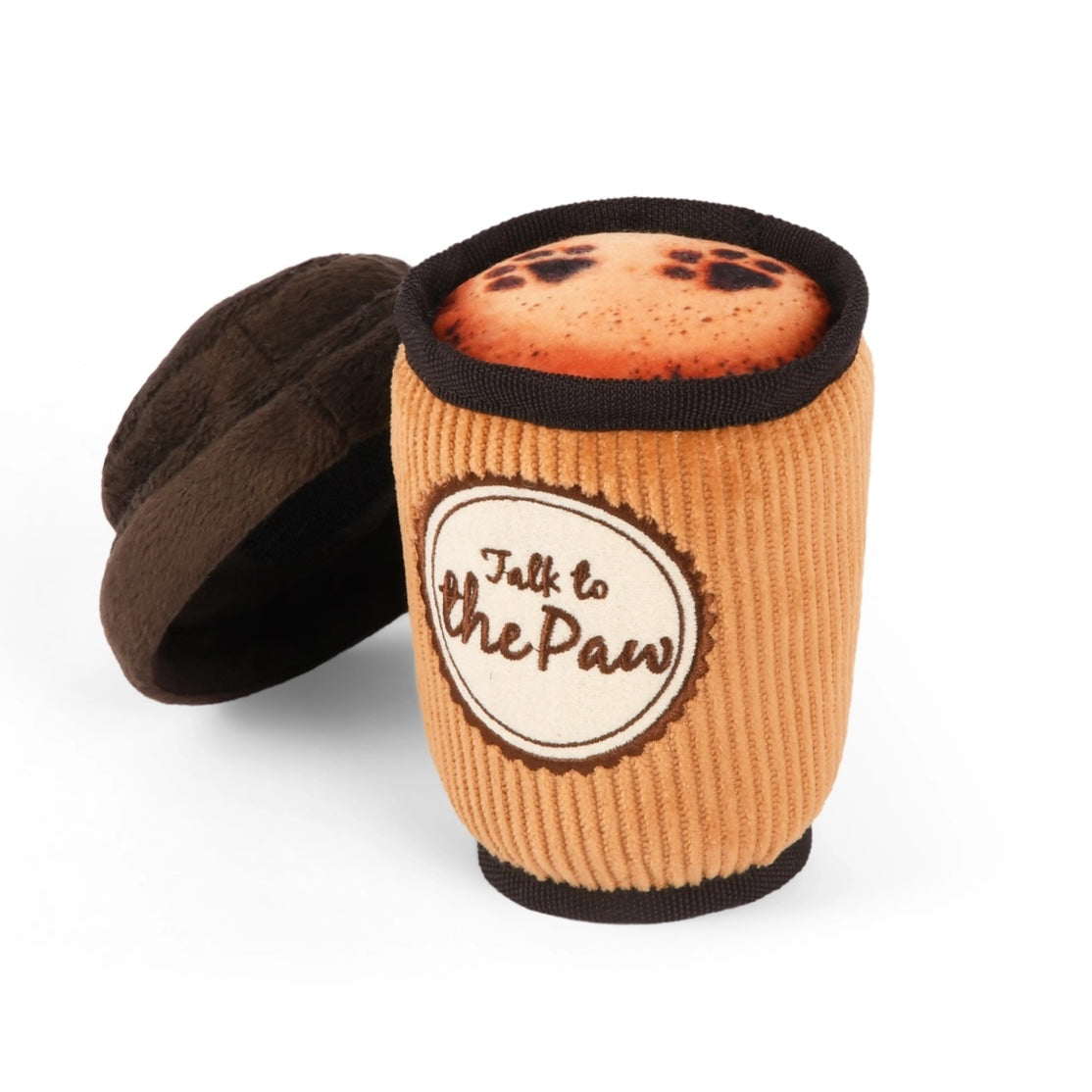 Paw-fee Coffee Cup Plush Dog Toy