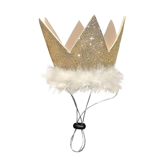 Sparkly Crown Hat for Dogs